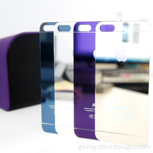 HUYSHE color border tempered glass screen protector for iphone 5s